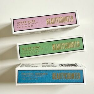 Beautycounter Hyper Rose, Miles Away, & Pacific Dreams Perfume Roller Set